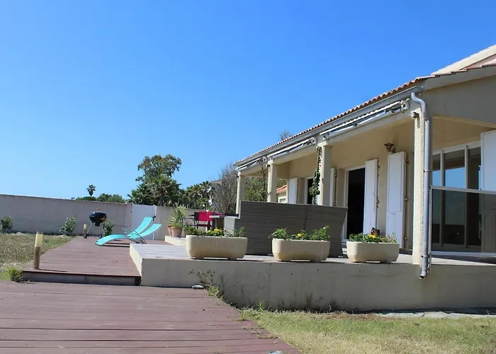 Bord De Mer, Pieds Dans L'eau, Vue Panoramique Villa San-Nicolao